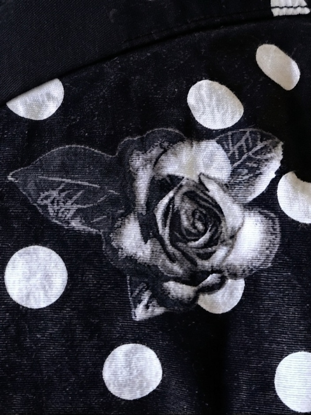 Hot Topic Goth Whimsigoth Punk Skull Rose Polka Dot Maximalist Crop Top XXL - Picture 5 of 8